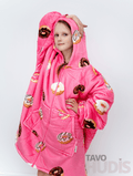 Donuts Blanket Hoodie for Kids