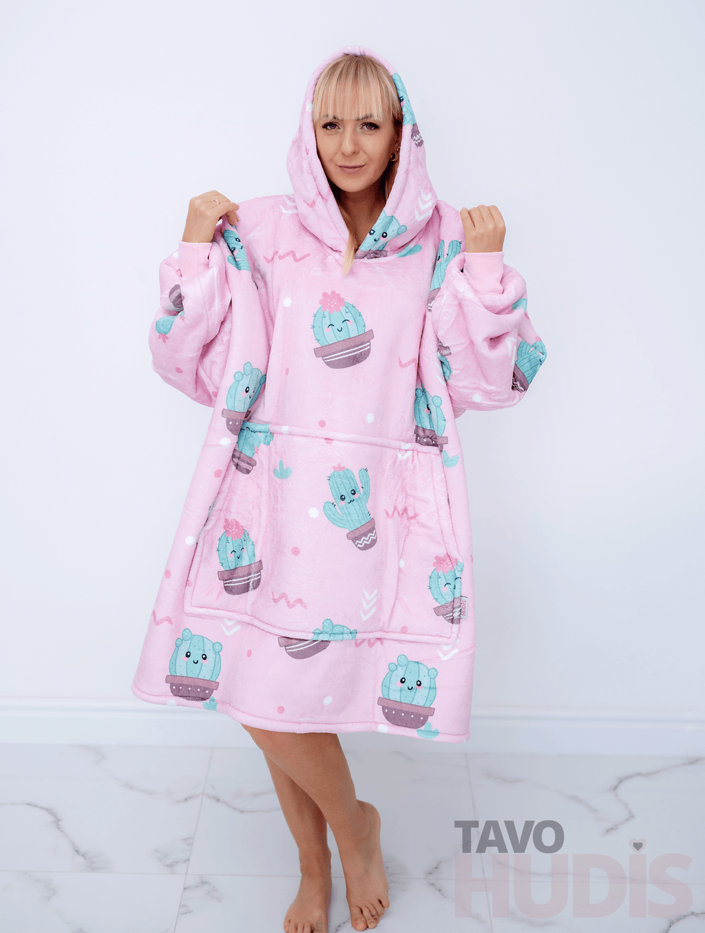 Cacti Blanket Hoodie
