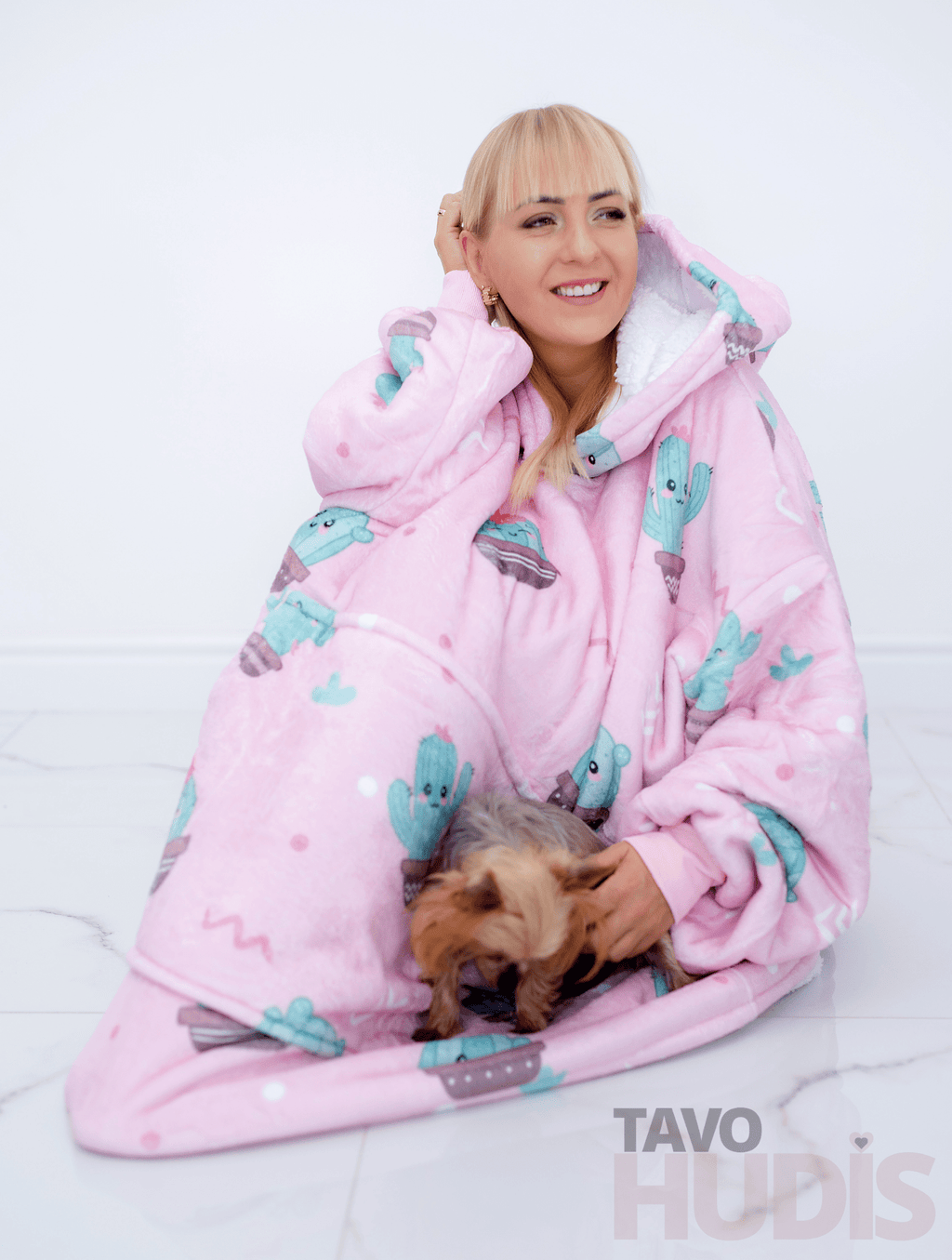 Cacti Blanket Hoodie