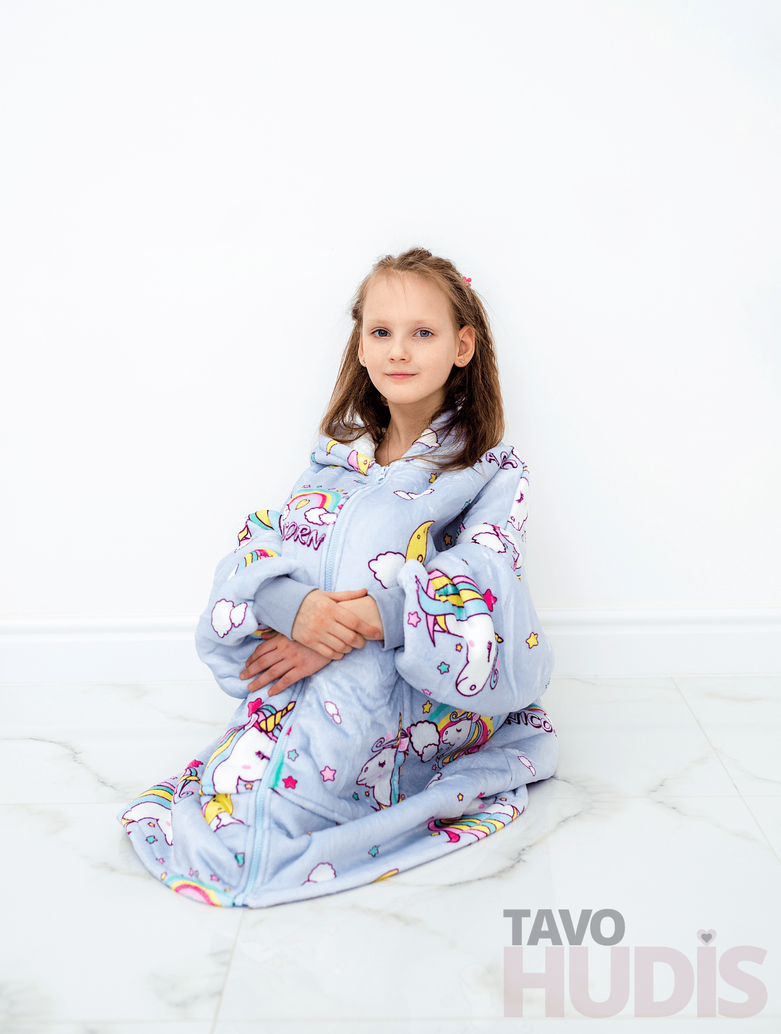 Unicorns Blanket Hoodie for Kids