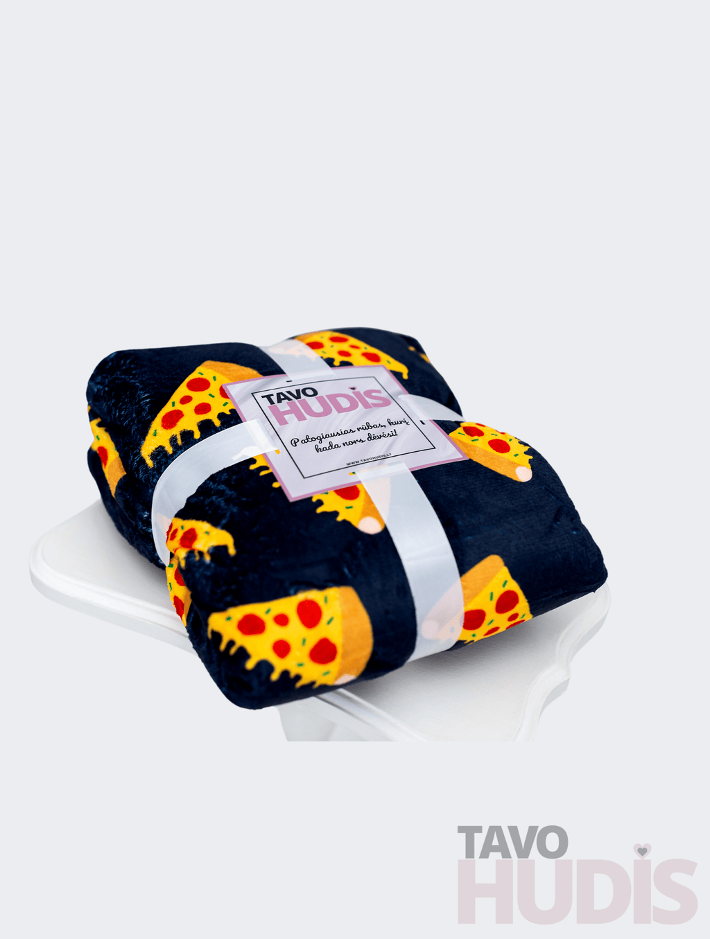 Black Pizza Blanket Hoodie