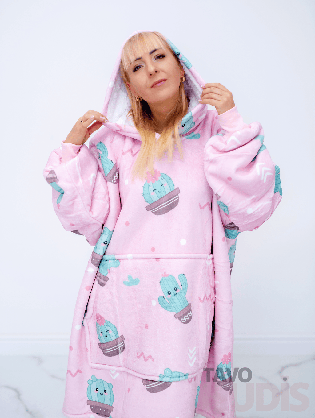 Cacti Blanket Hoodie