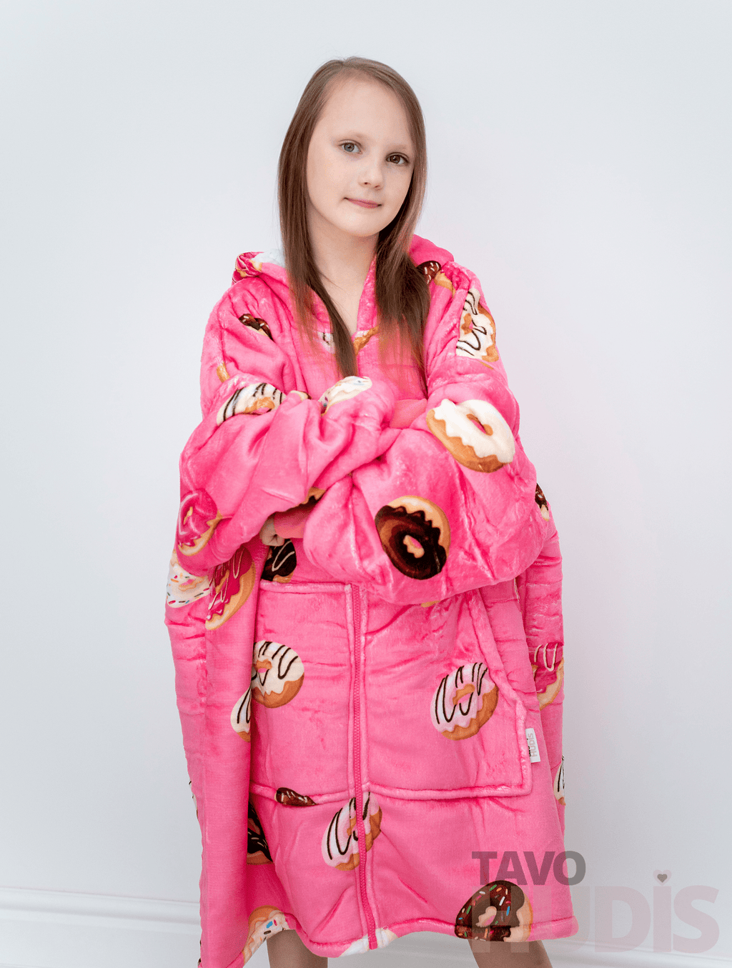 Donuts Blanket Hoodie for Kids