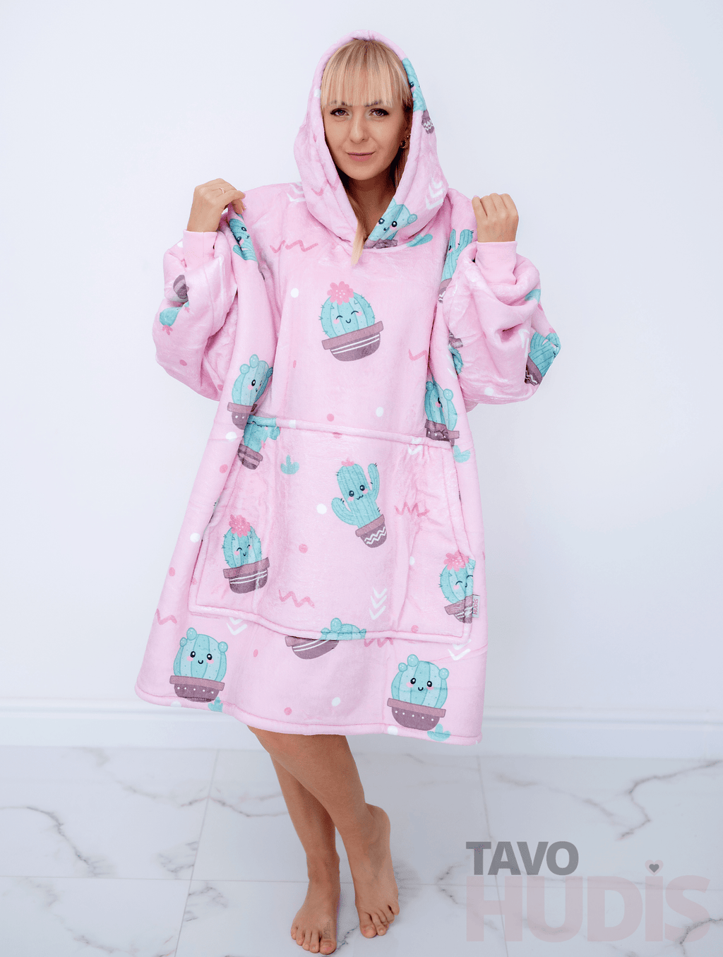 Cacti Blanket Hoodie